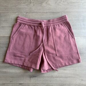 Lee Women's High Rise Relaxed Fit Drawstring Shorts - size 10/Med - Plum Heather